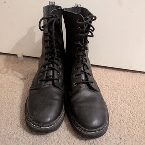 TUK Black Lace-Up Boots size 11
